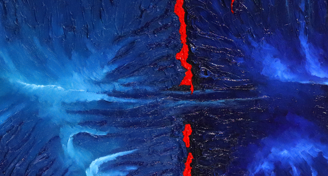 Triptychon Ohne Titel Blau